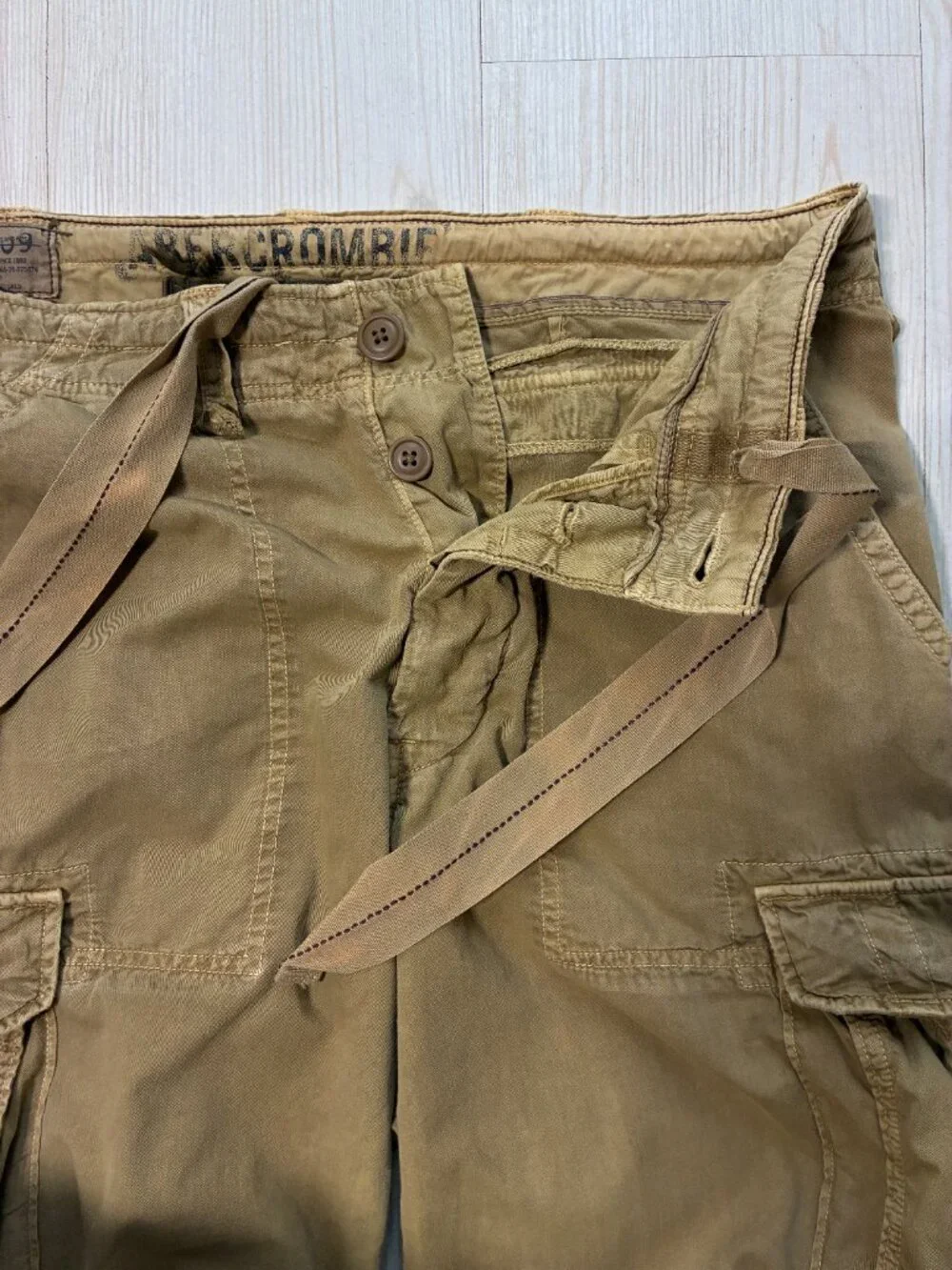 Vintage Abercrombie & Fitch Y2K-era Men's Paratrooper Cargo Pants Size Medium